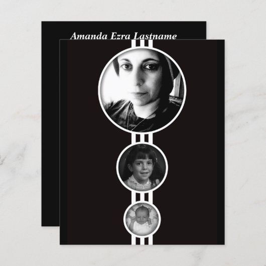 carte commémorative (Devant / Derrière)