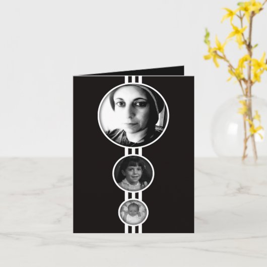 carte commémorative (Fleur jaune)