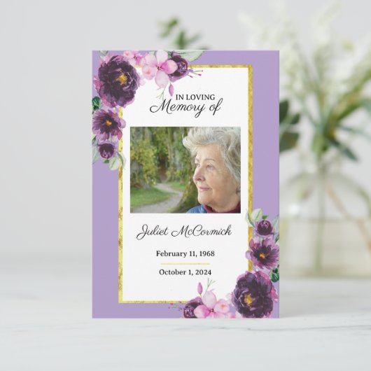 Carte commémorative (Debout devant)