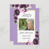 Carte commémorative (Devant / Derrière)