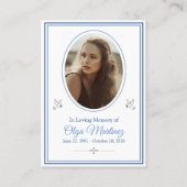 Carte commémorative (Dos)