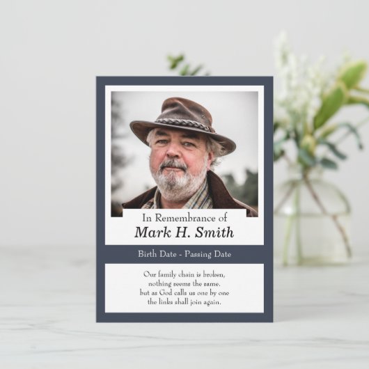 Carte commémorative (Debout devant)