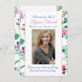 Carte commémorative (Devant / Derrière)