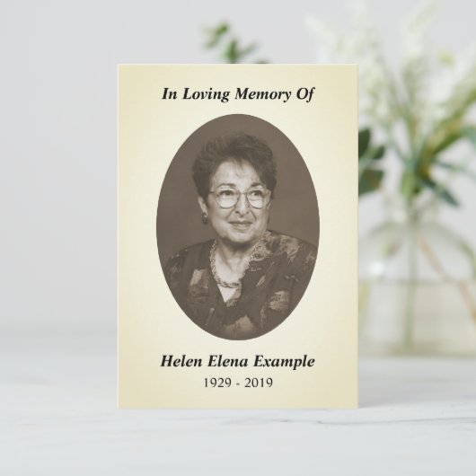 carte commémorative (Debout devant)