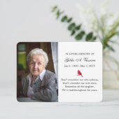 Carte commémorative 2 Photo Cardinal (Debout devant)