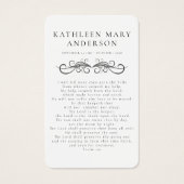 Carte commémorative aux papillons floraux (Devant)