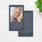 Carte commémorative Blue Forever in Our Hearts (Bureau)