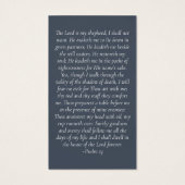 Carte commémorative Blue Forever in Our Hearts (Dos)