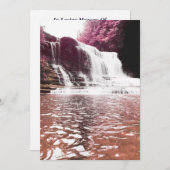 carte commémorative brume de chute d'eau (Devant / Derrière)