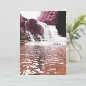 carte commémorative brume de chute d'eau (Debout devant)