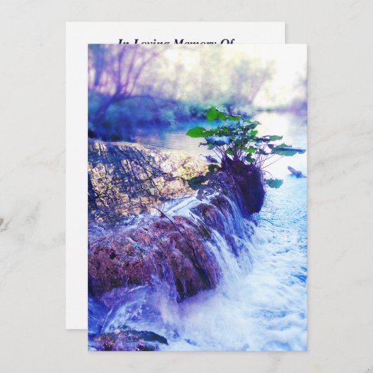 carte commémorative brume d'eau (Devant / Derrière)