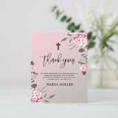 Carte commémorative croisée du budget Merci (Debout devant)