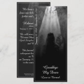 Carte commémorative dans la lumière - au revoir ma (Devant / Derrière)