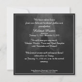 Carte commémorative dans la lumière - au revoir ma (Dos)