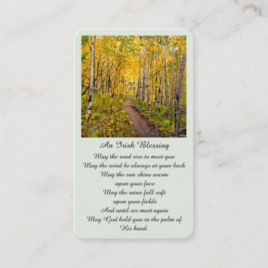 Carte commémorative de célébration de la vie (Devant)