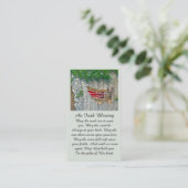 Carte commémorative de deuil (Debout devant)