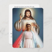 Carte commémorative de funérailles catholiques Jés (Devant / Derrière)