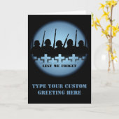 Carte commémorative de guerre Personnalisez-vous d (Fleur jaune)