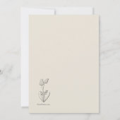 Carte commémorative de la célébration de la vie (Dos)