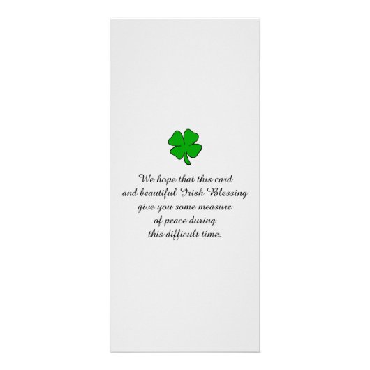 Carte commémorative de la fête de la vie (Dos)