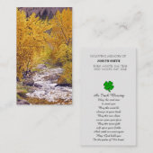 Carte commémorative de la fête de la vie (Devant / Derrière)