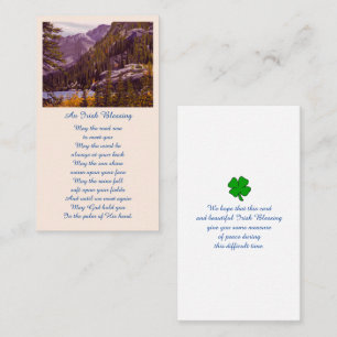 Carte commémorative de la fête de la vie