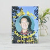 Carte commémorative de la forêt en mémoire d'amour (Debout devant)