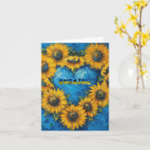 Carte commémorative de la guerre en Ukraine - Ne j (Fleur jaune)