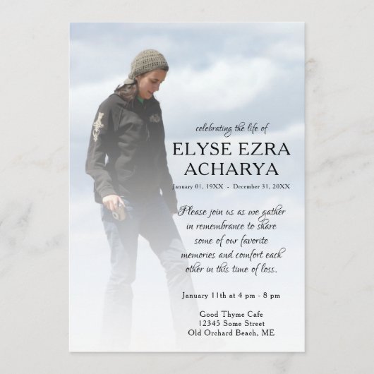 carte commémorative de la photo du côté gauche (Devant)