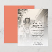 carte commémorative de la photo du côté gauche (Devant / Derrière)