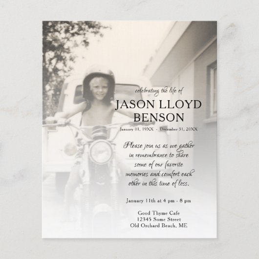 carte commémorative de la photo du côté gauche (Devant)