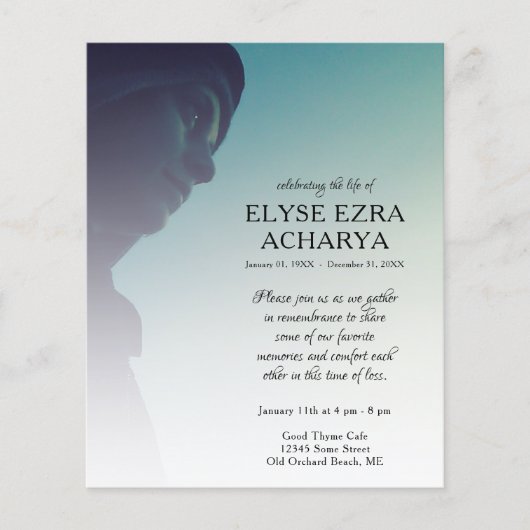 carte commémorative de la photo du côté gauche (Devant)