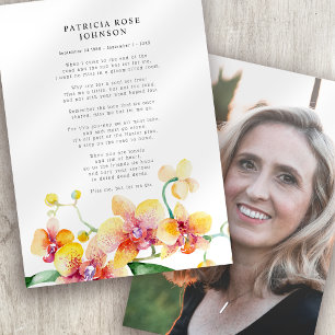 Carte commémorative de la Sympathie des orchidées