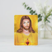 Carte commémorative de l'enterrement catholique de (Debout devant)