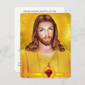 Carte commémorative de l'enterrement catholique de (Devant / Derrière)