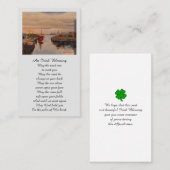 Carte commémorative de prière (Devant / Derrière)