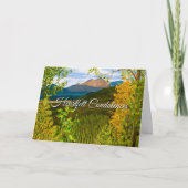 Carte commémorative de prière de sérénité avec ver (Devant)