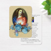 Carte commémorative de prière funéraire catholique (Bureau)