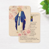 Carte commémorative de prière funéraire catholique (Bureau)