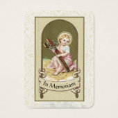 Carte commémorative de prière funéraire de la Vier (Devant)