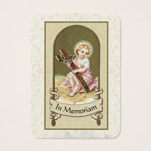 Carte commémorative de prière funéraire de la Vier (Devant)