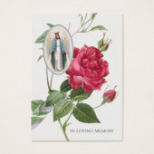 Carte commémorative de prière funéraire latine de  (Devant)