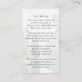 Carte commémorative des funérailles de la forêt ov (Dos)