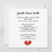 Carte commémorative Design Gants de boxe (Dos)