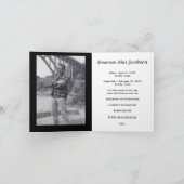 carte commémorative : élégante étoile de david (Intérieur)