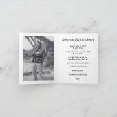 carte commémorative : élégante étoile de david (Intérieur)