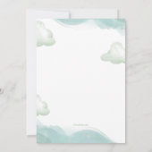 Carte commémorative empreintes de pied bébé rose (Dos)