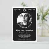 carte commémorative : étoile élégante de david (Debout devant)