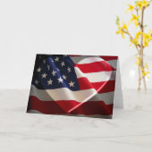 Carte commémorative Flag Heart (Fleur jaune)
