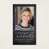 Carte commémorative Forever in Our Hearts (Devant)